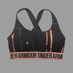 Under Armour Black and Orange Sports Bra